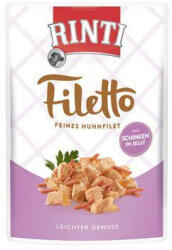 RINTI Dog Filetto zsebcsirke + sonka zselében 100g