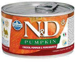 N&D PUMPKIN Adult csirke és gránátalma Mini 140g
