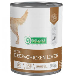  Natures P CONZERVA kutya felnőtt Beaf & Chicken máj 800 g