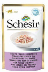 Schesir pocket Adult tonhal/csirke/hamburger 50g