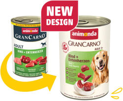 Animonda kutya GRANCARNO konz. Adult marha/kacsa szív 400g