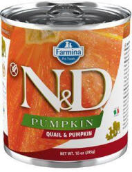 N&D PUMPKIN Adult Fürj és sütőtök 285g