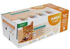 Iams Adult Delights tasak Land&Sea in gravy 48x85g