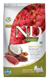 N&D kutya QUINOA (GF) felnőtt mini, bőr & szőr, kacsa & kókusz 0, 8 kg