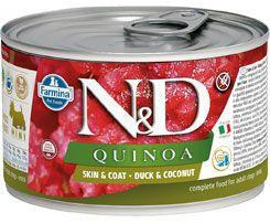 N&D QUINOA Adult kacsa és kókusz Mini 140g