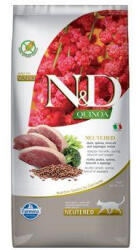 N&D macska QUINOA (GF) felnőtt, ivartalanított, kacsa, brokkoli és spárga 5 kg