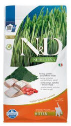 N&D macska SPIRULINA (GF) kölyökmacska, hering 1, 5 kg