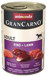 Animonda GRANCARNO® kutya felnőtt marhahús és bárányhús bal. 6 x 400g-os konzervdoboz
