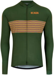 Keada Sports Férfi hosszúujjú kerékpáros mez - Onwards One M sárga|zöld