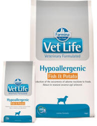 Vet Life Natural DOG Hypo hal és burgonya 12kg