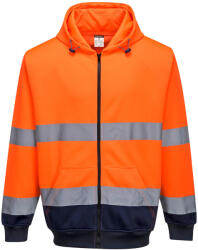 Portwest Kéttónusú zippzáras kapucnis pulóver (PW-B317ONRXL)
