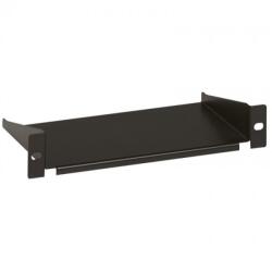 Legrand Rackszekrény polc - (10", 1U, fix, 120 mm mély, 2 ponton rögzíthető, 10kg, Linkeo, Fekete) (046223) - pixel