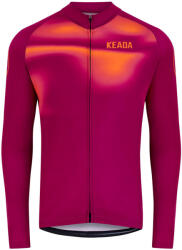 Keada Sports Férfi hosszúujjú kerékpáros mez - Onwards Three L vörös