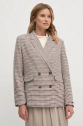 Pepe Jeans zakó BAILEY sötétkék, mintás, kétsoros gombolású, PL402454 - sötétkék M
