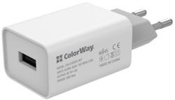 ColorWay Hálózati USB Töltő 10W 2A Fehér (CW-CHS012-WT)