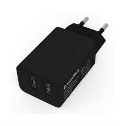 ColorWay USB töltő - 2 USB port - 10W - Fekete (CW-CHS015-BK)