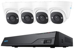 Reolink NVS8-5MD4 5MP IP kamera szett, 4 turret kamerával beépített 2TB HDD-vel