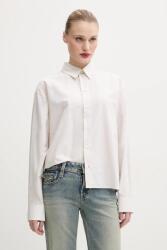 MM6 Maison Margiela pamut ing női, galléros, bézs, relaxed, S52DT0043 - bézs L