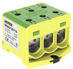MOREK OTL150-3 Fővezetéki sorkapocs, 3xAl/Cu 25-150, 1500V, zöld/sárga (MAA3150Y10) (MAA3150Y10)