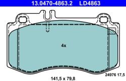 ATE Set placute frana ATE 13.0470-4863.2 (13.0470-4863.2)
