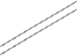 Romantikus lánc Szingapúr 1, 3 mm, 14K fehérarany IZ31526A