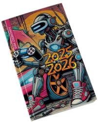 Realsystem Diák zsebkönyv REALSYSTEM papírborító 125x205mm graffiti 2025-2026 (5313-60) - wondex