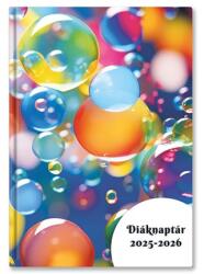 TopTimer Diák zsebkönyv TOPTIMER papírborító B/6 heti 120x170mm Gömbök 2025-2026 (26D100J-00E)