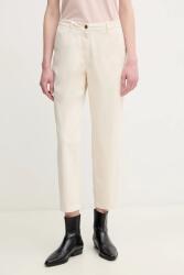 Barbour nadrág női, bézs, magas derekú chino, LTR0388WH51 - bézs 42