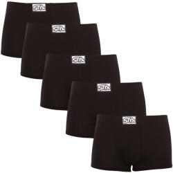 Styx 5PACK boxeri pentru bărbați Styx clasic elastic negru (5Q960) S (176764)