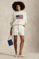 Ralph Lauren pamut rövidnadrág zöld, sima, közepes derékmagasságú, 211949934 - bézs 36 - answear - 63 990 Ft