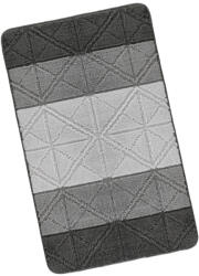  Fürdőszoba szőnyeg 60x100cm Háromszögek szürke