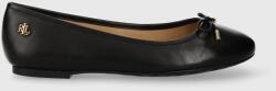 Lauren Ralph Lauren bőr balerina cipő Jayna fekete, 802940603001, 802940728002 - fekete Női 35.5