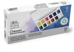 Winsor & Newton Akvarell festék készlet 12 db-os félszilke + 1 ecset Winsor & Newton