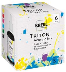  Akril tinta KREUL 50 ml - készlet 6 db (akril tinta Triton)