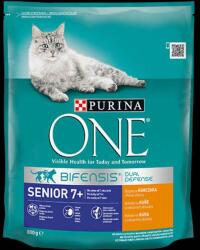 Mars-Nestlé Purina ONE Senior 7+ Bifensis (csirke, gabona) száraztáp idősebb felnőtt macskák részére (800g) - allatoutlet
