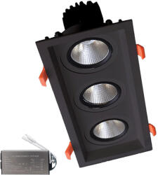 Triple Led Spot Light 3x15w 230v 3000k Bl+emergency Kit (92dl81f4530-ble)