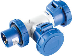 Ec690 Adaptor 1 Plug/2sockets 3p+e 16a Ip67 (ec690732)