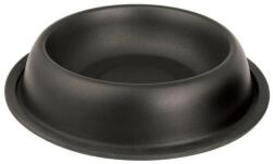 Raintech International gumiperemmel fém etetőtál, fekete, 0, 220l /12cm/ - allatoutlet
