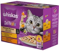 Mars-Nestlé Whiskas TastyMix - Nedves eledel (csirke-zöldség, bárány, pulyka szószban) macskák részére (12x85g)