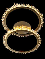  Corona Led Ceiling Lamp 34w 3000k, Gold (955corona3430cgd)