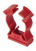 Pvc Collar Conduit Clips Ec D20 Red 100pcs (eccfc20cr)