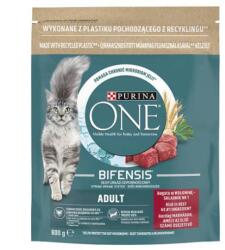 Mars-Nestlé Purina ONE Adult Bifensis (marha, gabona) száraztáp felnőtt macskák részére (800g)