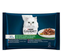 Mars-Nestlé Gourmet Perle grillezett falatok szószban (borjú, vad, marha, pisztráng) nedvestáp - macskák részére (4x85g) - allatoutlet