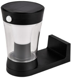  Solar Wall Lamp 3w Ip54 With Sensor, Black (98sol312)
