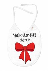 Baby Nellys Vízálló előke 24 x 27 cm - A legszebb ajándék, Baby Nellys - fehér