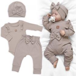 Baby Nellys Bordázott 3D-s termesztőkészlet, Baby Boy - taupe Velikost koj. oblečení: 56/62 (0-3m)