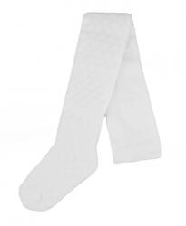 Baby Nellys Gyerek pamut harisnya jacquard mintával, fehér, méret. 56/62 Velikost koj. oblečení: 68/74 (6-9m)