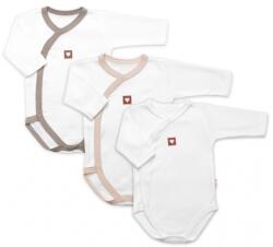 Baby Nellys Növekvő érték szett, 3x Nature Baby Body - bézs/taupe/fehér Velikost koj. oblečení: 62/68 (3-6m)