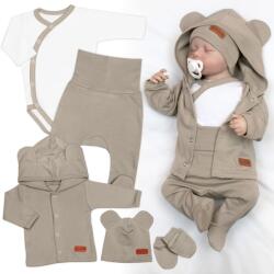 Baby Nellys Pamut babakészlet a szülészeti kórházba 5D, szeretettel készült, bézs Velikost koj. oblečení: 56 (1-2m)