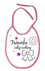 Baby Nellys Baba Nellys vízálló előke - Családi edzőcipő, 24 x 27 cm - rózsaszín